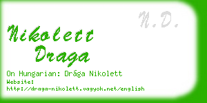 nikolett draga business card